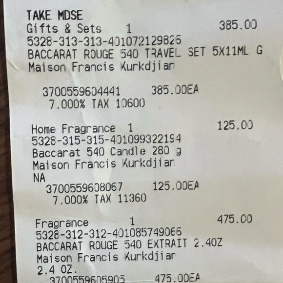 *Baccarat Rouge 540 Scented Candle* NIB - Picture 8 of 8